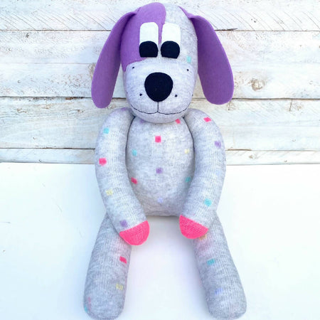Della the Sock Dog - READY TO SHIP soft toy