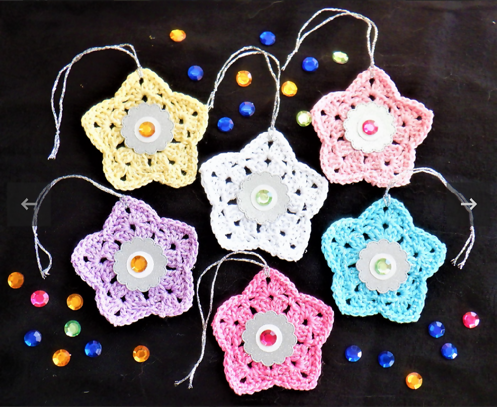 Sparkle Stars Tree Decorations/Gift Toppers