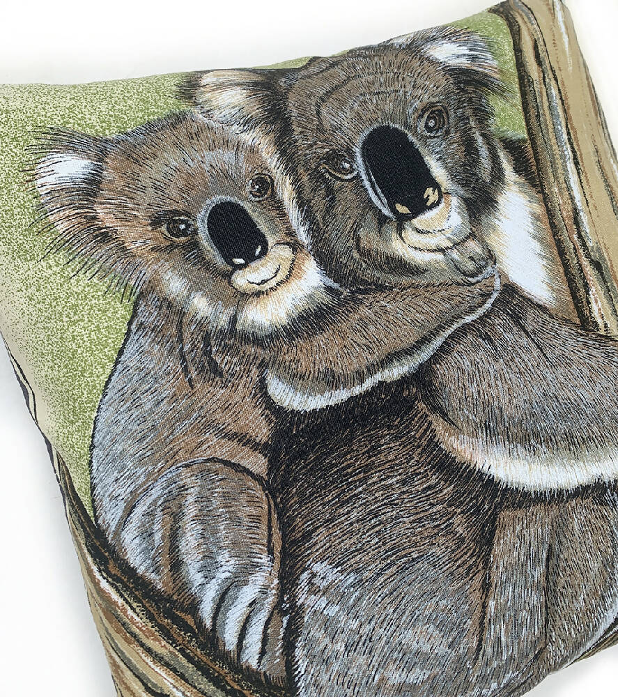 Vintage Australian KOALAS Cushion