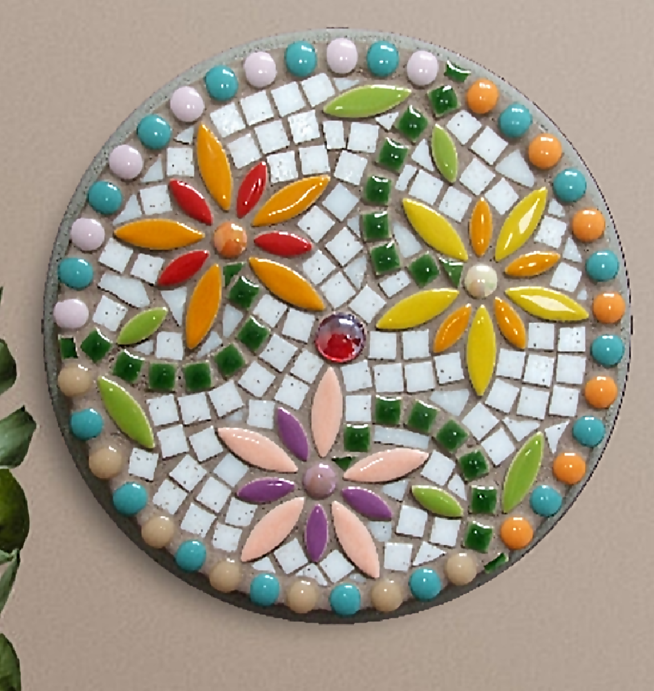 Circular Mosaic Wall Hangings