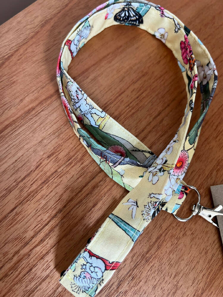 Fabric Lanyard - with quick-release safety clasp - Gum Nut Babies