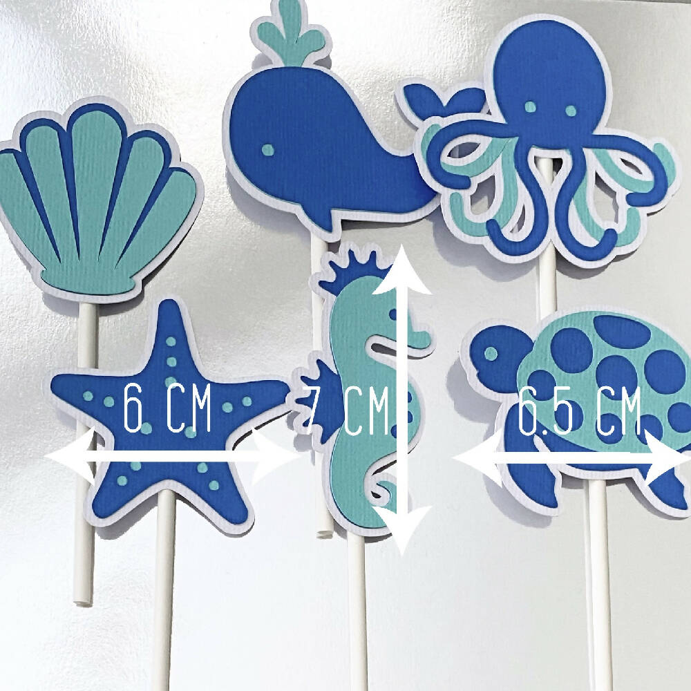 Under the Sea Cupcake Toppers.