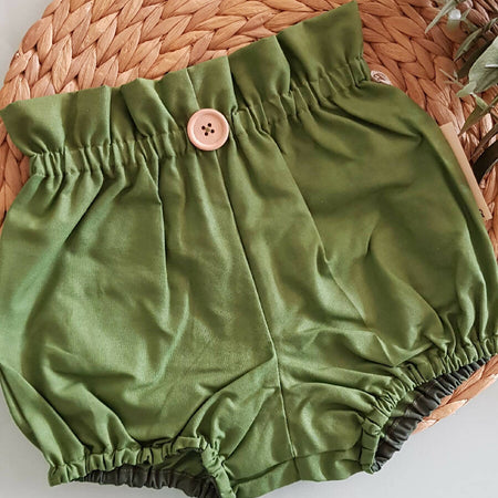 Girls Green Christmas Britches / Bloomers