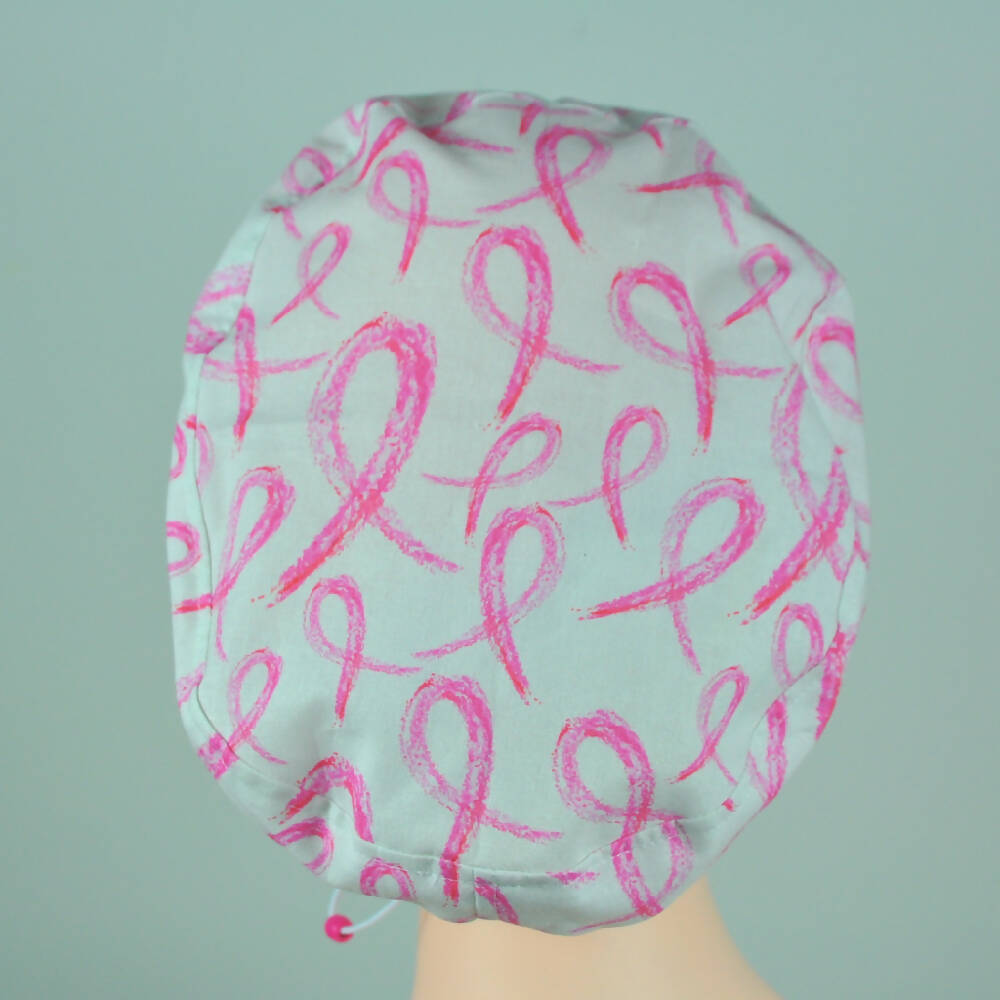 Pink Ribbon Scrub Hat