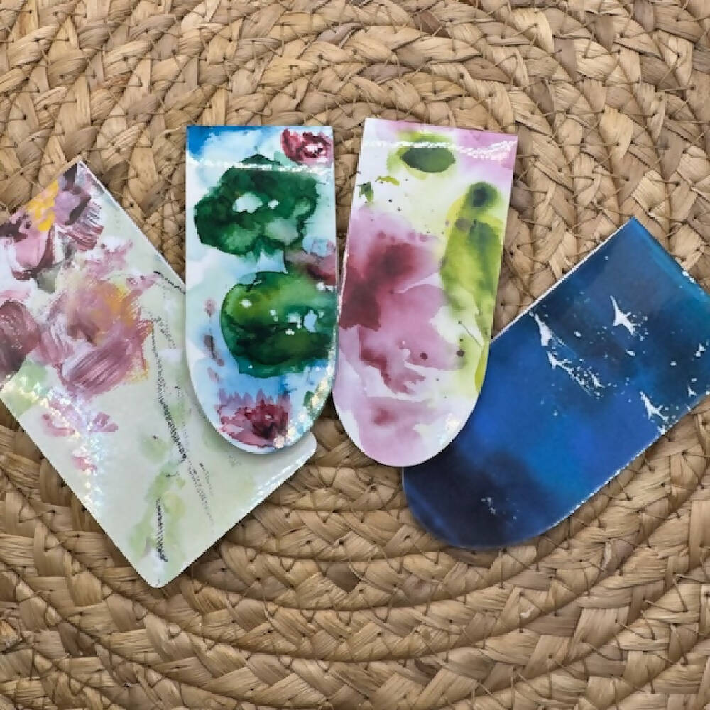 Magnetic Bookmark, Watercolour Artworks, book page holder