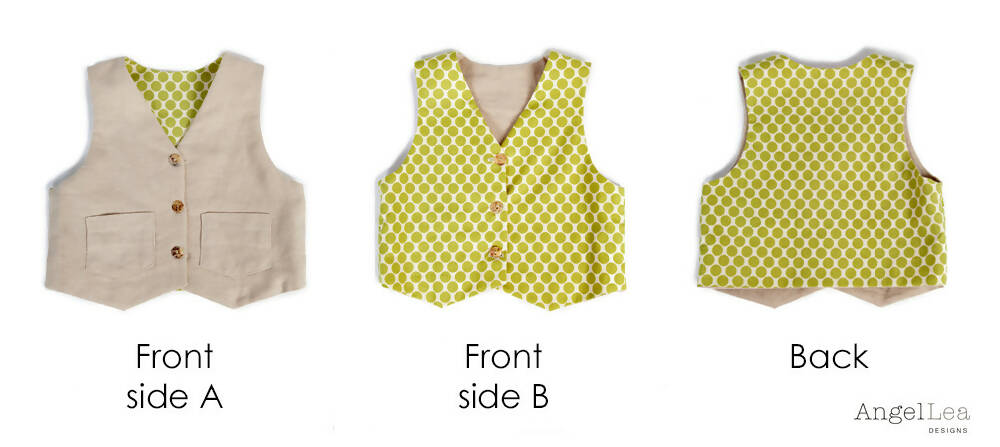 Boys Vest PDF Sewing Pattern