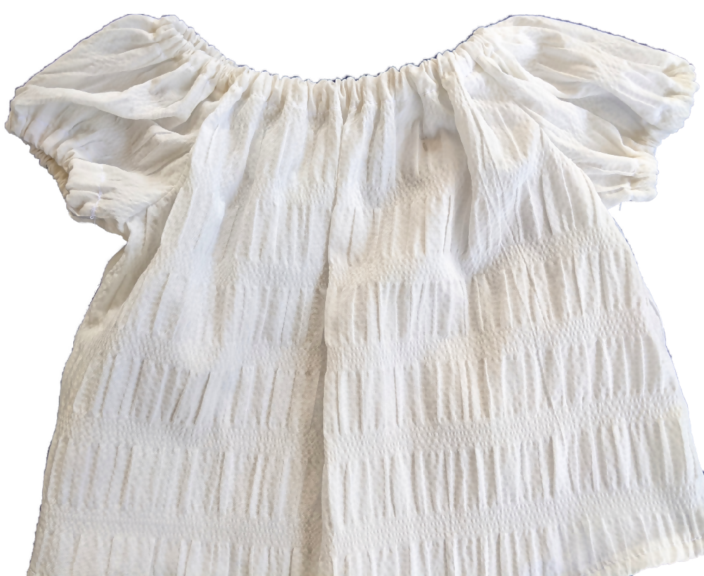 White Peasant Top for Babies and Girls