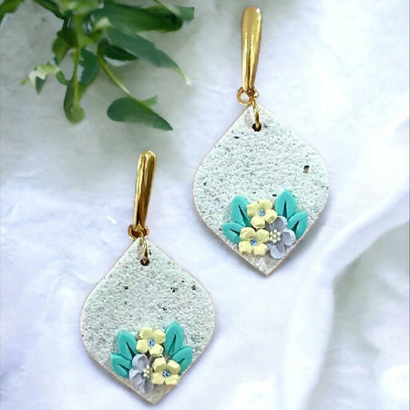 Spring Florals - Polymer Clay Earrings
