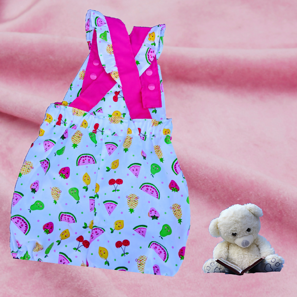 Baby Girls Summer Romper, Fruit Salad, Size 000, 00