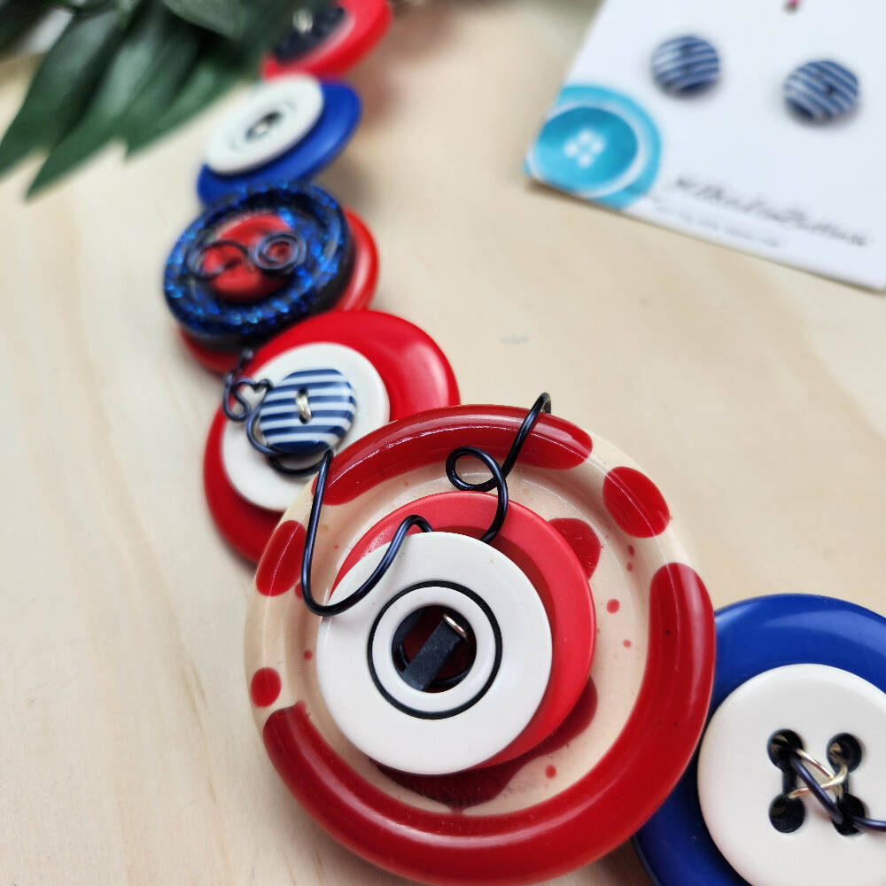 Button Necklace Sailor Blueburd A2B (5)