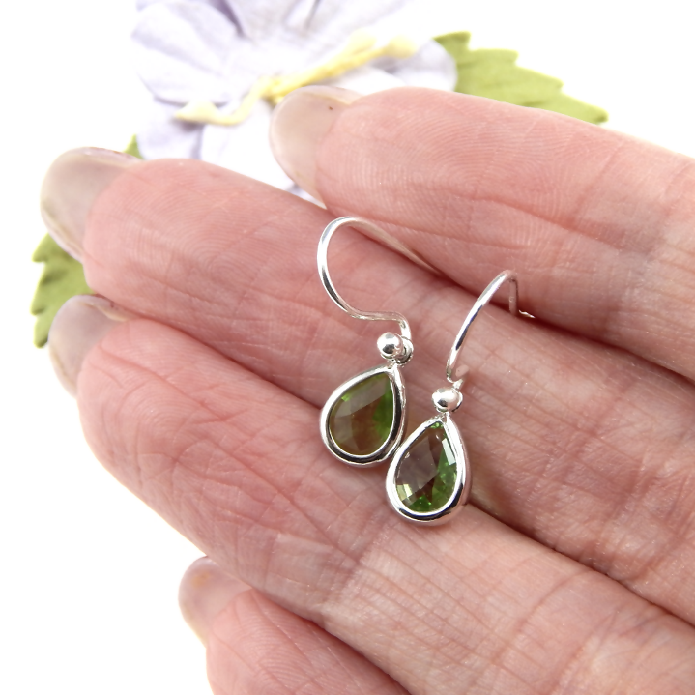 Birthstone Earrings,Teardrop Birthstone Earrings, Choose Your Birth Month