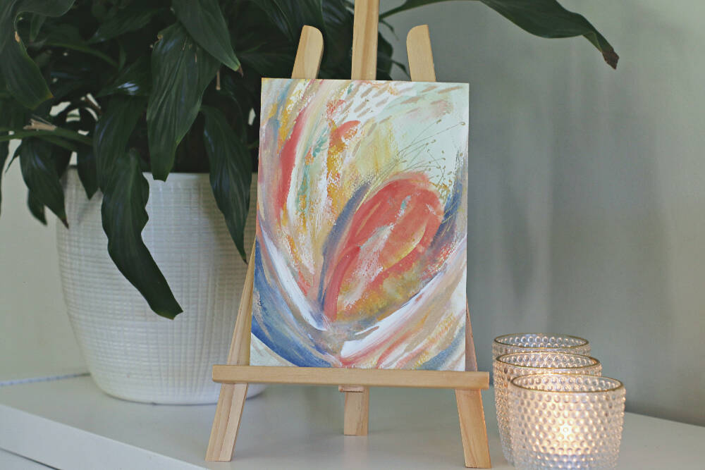 'Morning Wake Up' | Original abstract acrylic art | A5 size