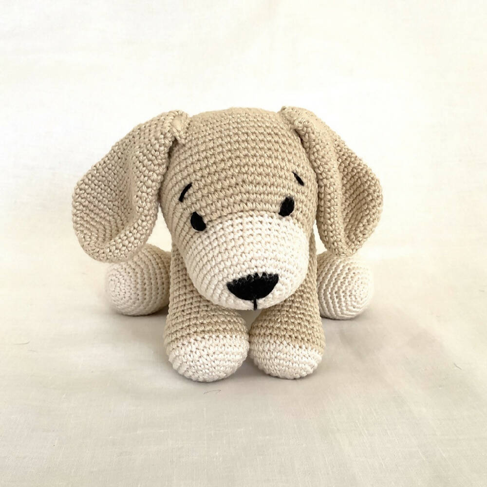 Crochet Soft Toy, Lucky the Puppy, handmade