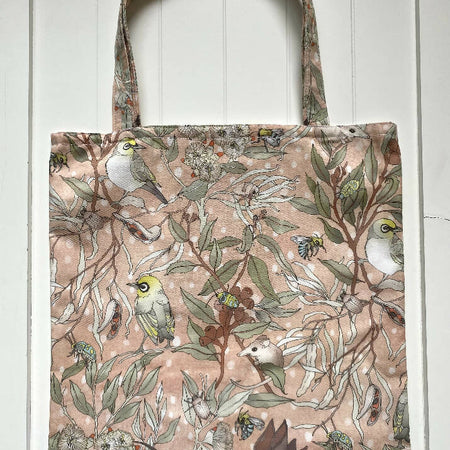 Australian birds and trees shopping bag
