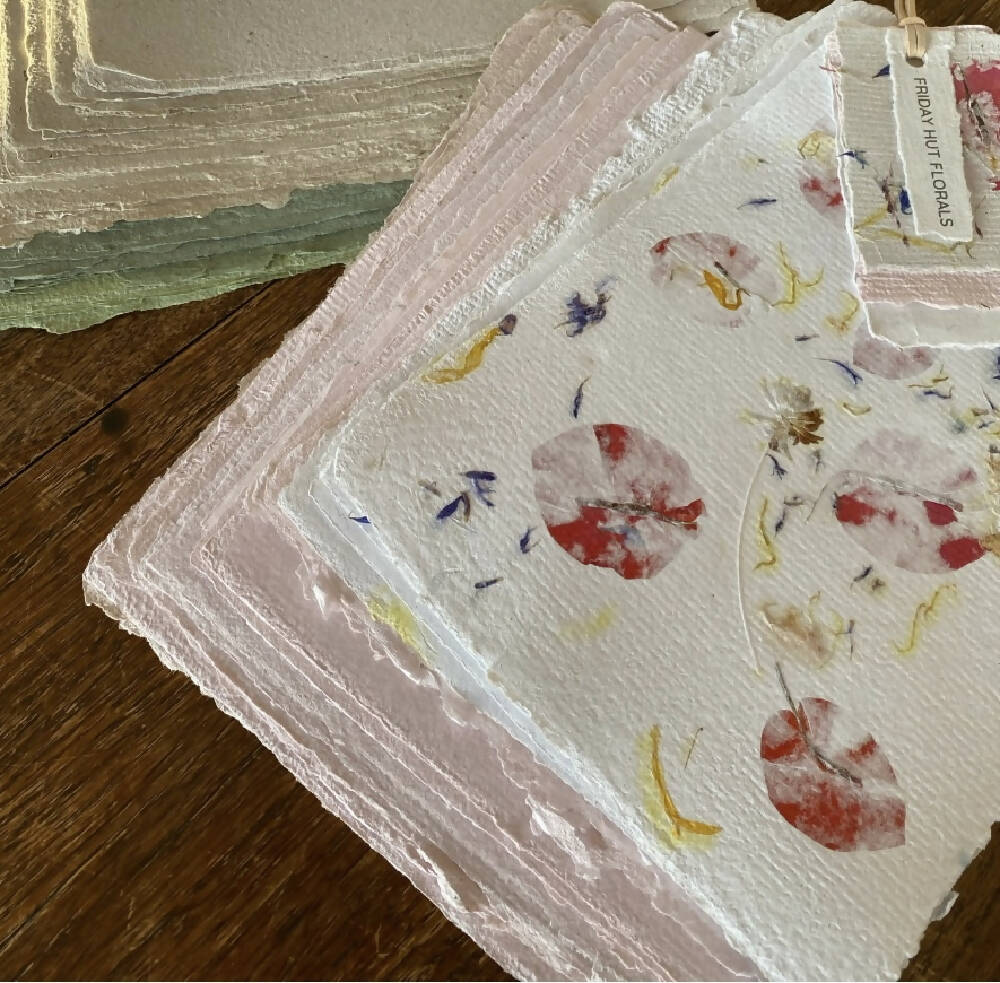 Handmade Paper - Bundles of 20 x A5 sheets - Eco Friendly