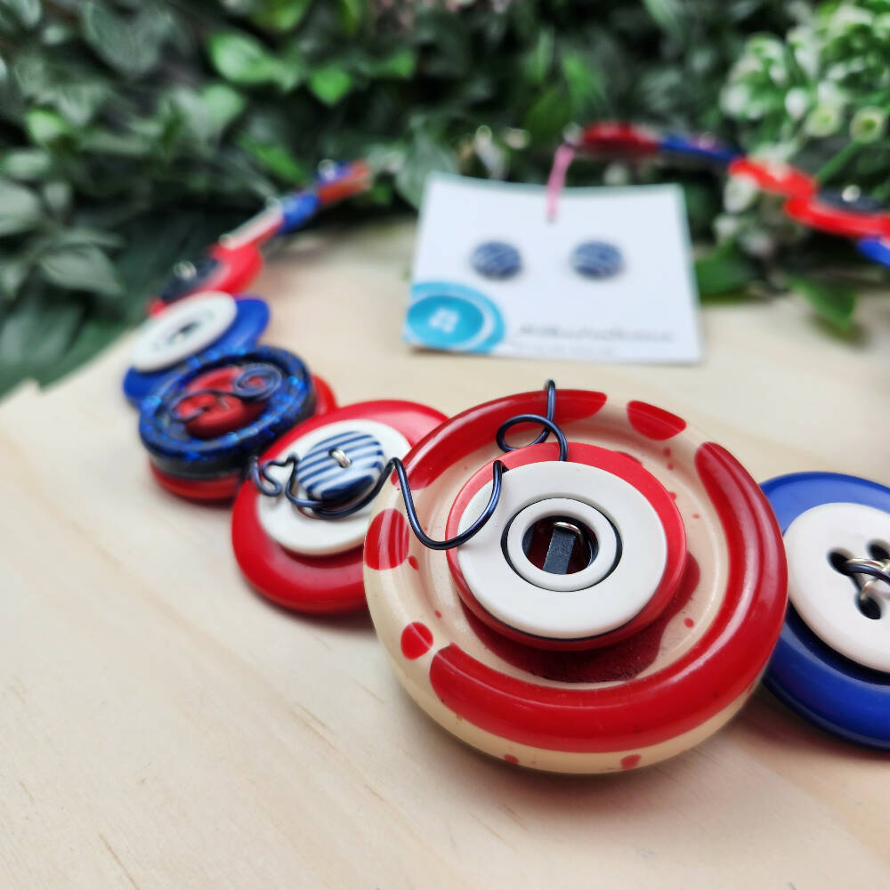 Button Necklace Sailor Blueburd A2B (8)