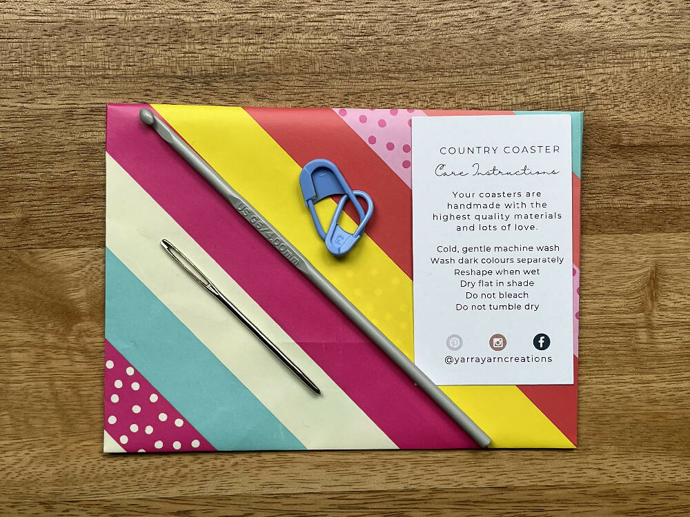 Crochet Kit - Country Coaster