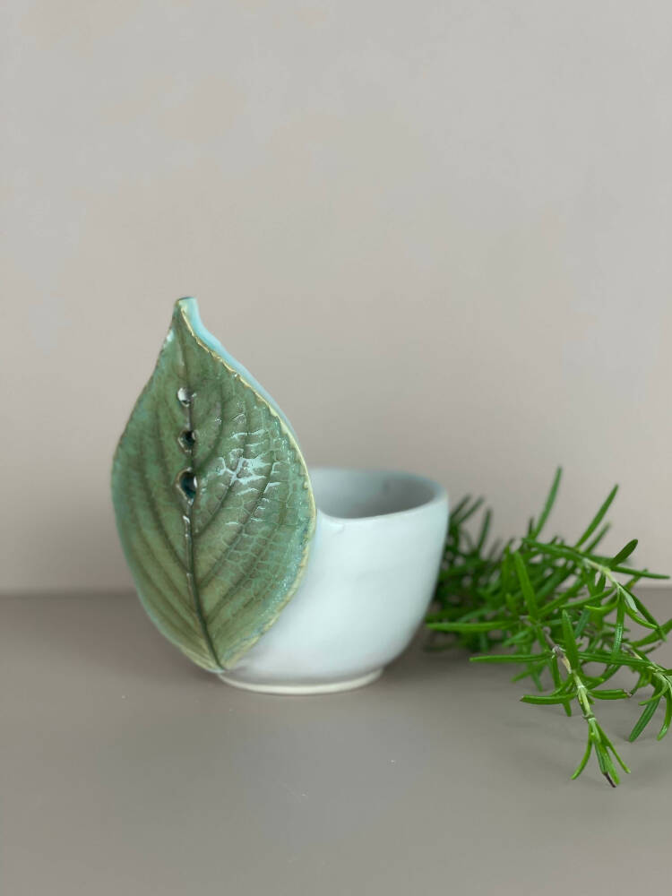 Australian Ceramic Artist Ana Ceramica Home Decor Kitchen and Dining Servingware Utensils and Cutlery Herbie Ceramic Herb Stripper Wheel Thrown Australian Pottery Ceramics
