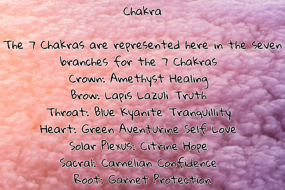 Chakra Willow Gem Tree already made