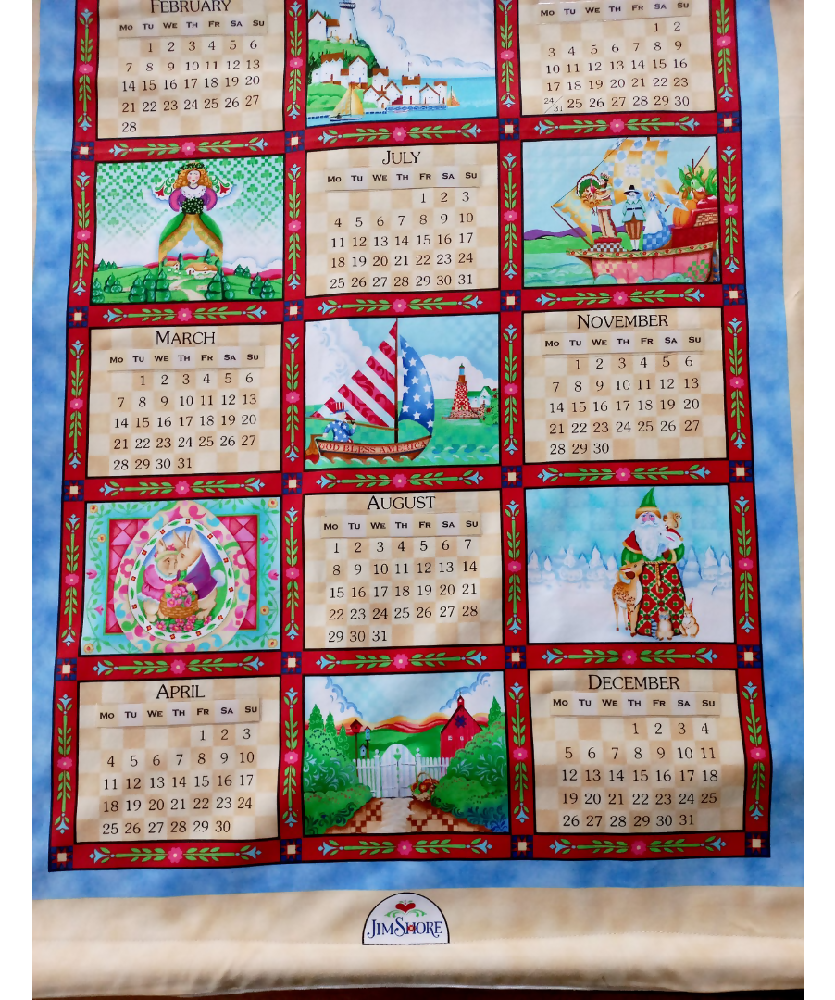 Fabric Wall Calendar 2023 - 2025 - $39.00