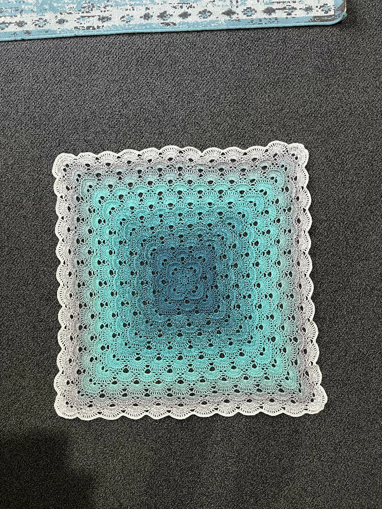 Baby blanket- Hand crocheted (0749)