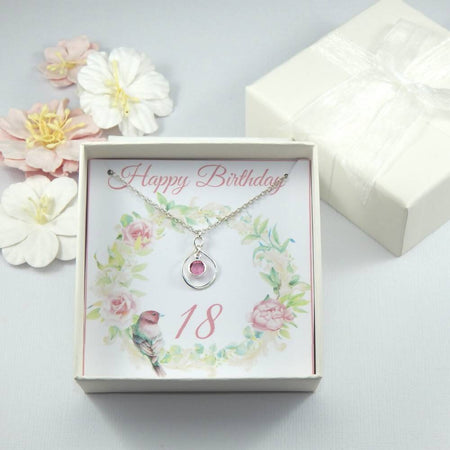 Personalized 18th Birthday Gift Necklace,18th Birthday Gift