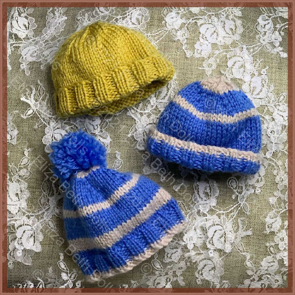 Waldorf doll clothes, PDF digital pattern, 8inch, 9inch, Romper, Overalls, Beanie, Hat, Boots, Shoes, Socks, 8ply, DK, Straight needles, Beginner friendly, Flat knitted, Doll outift, Knitted doll clothes, Accessories, Natural fibre art doll, Quick easy knit, Clear instructions, Photos, 3 piece outfit, Original design, Immediate download, 1, Eliza Beth Dolls, ElizaBethDolls, Australia