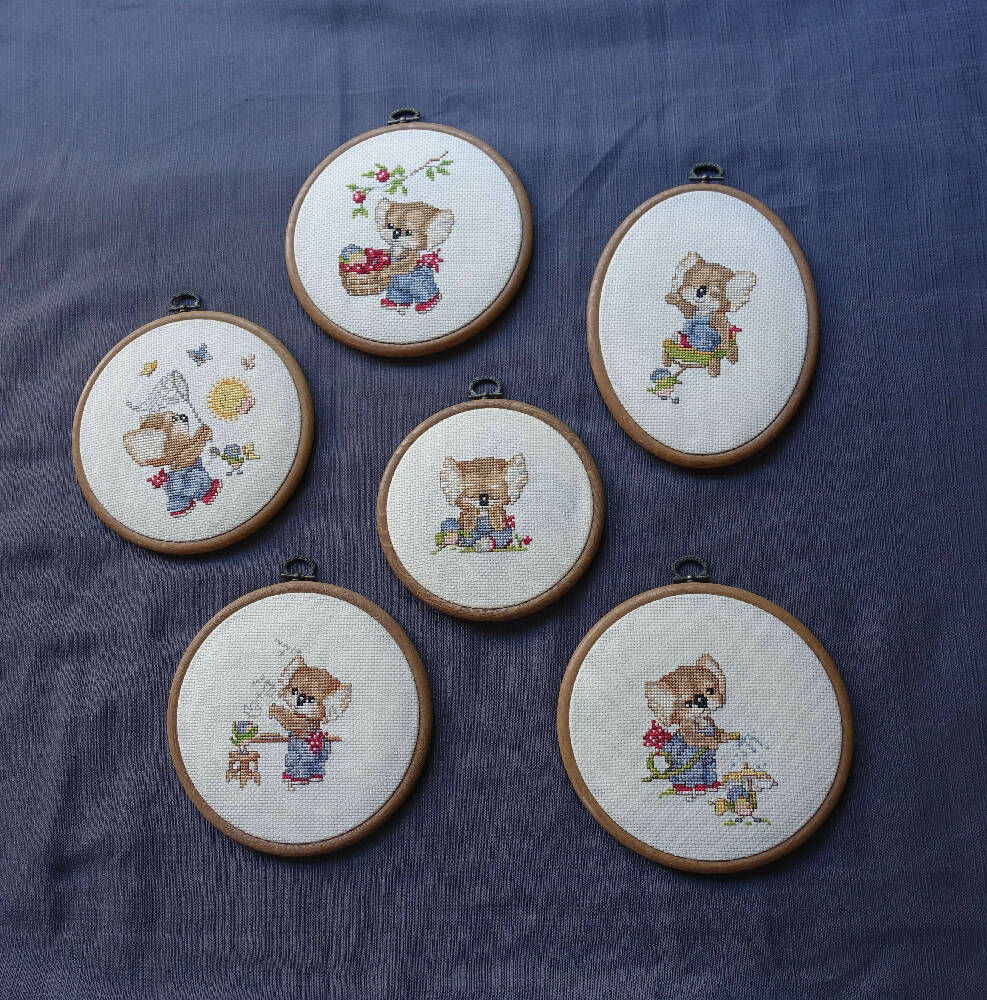 cross stitch koalas room decorations