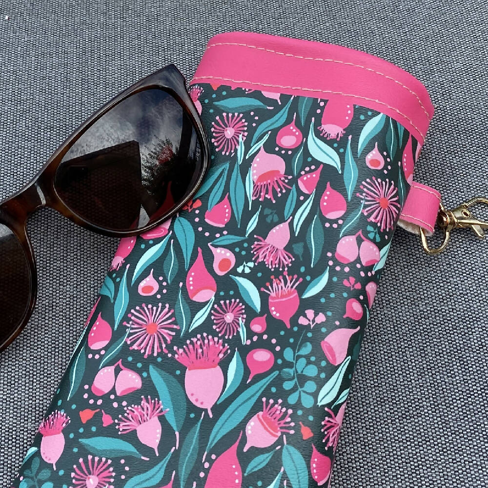 Glasses Case / Pouch featuring exclusive Australian Flowering Gum Floral Print #2