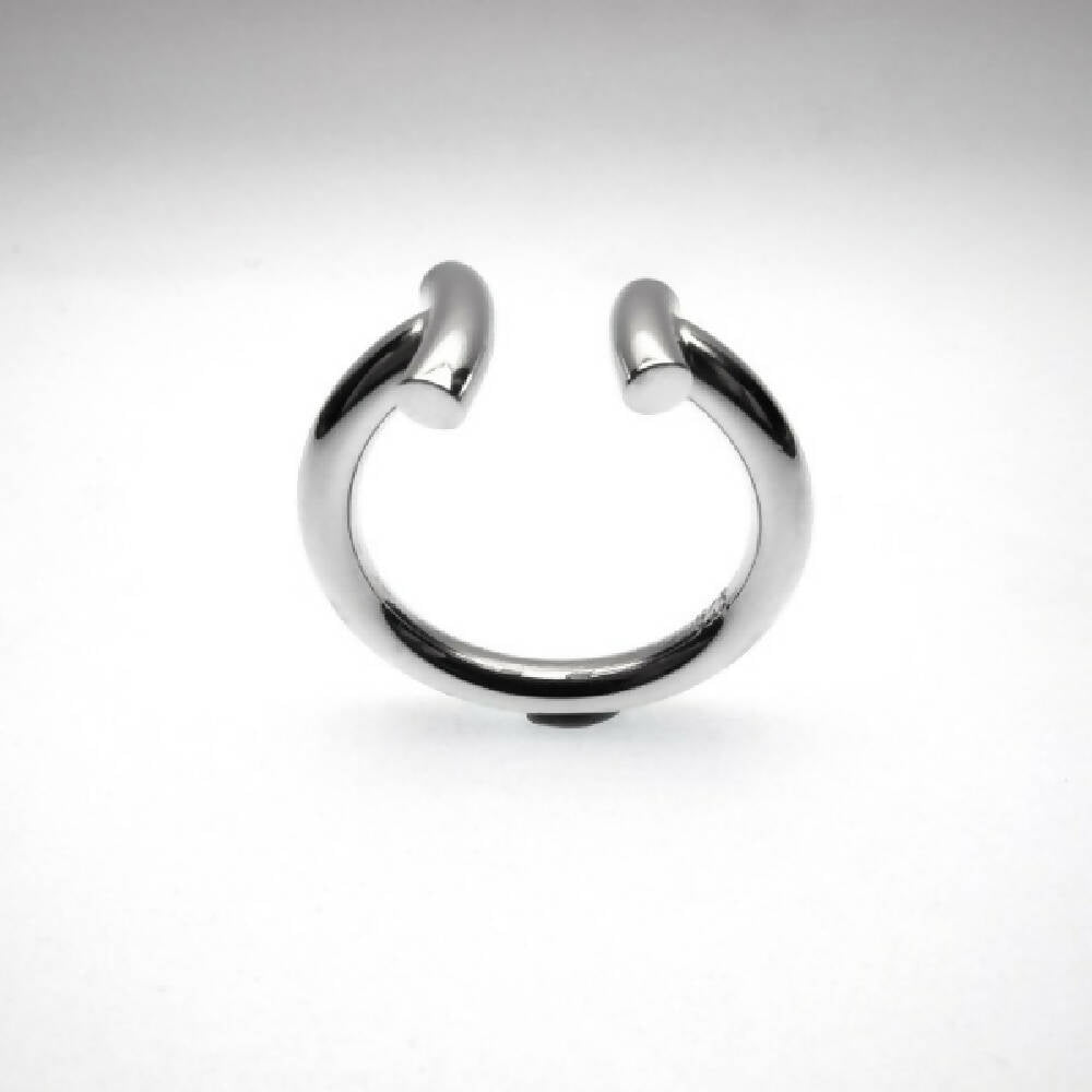 sterling silver open curve ring 4