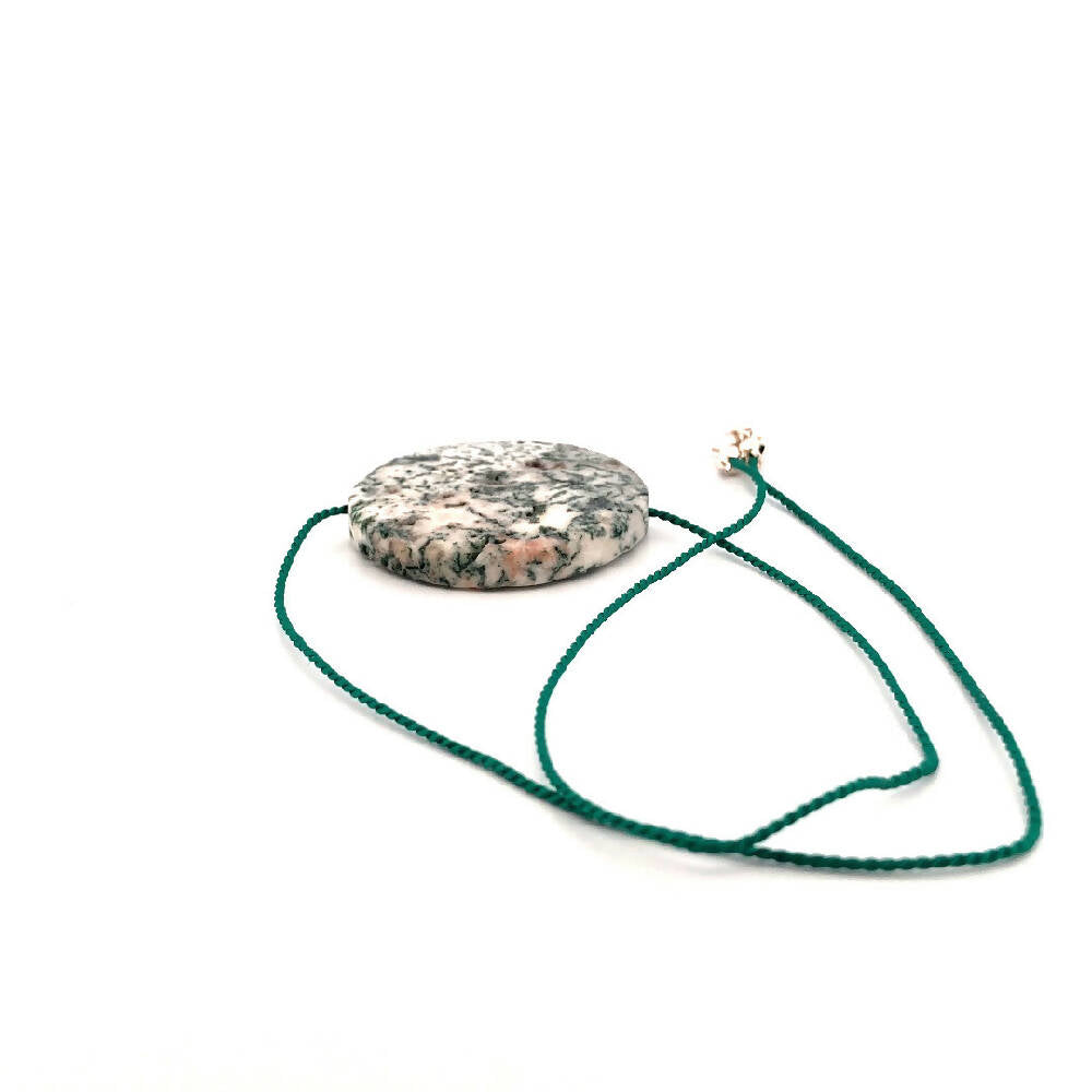 Moss agate necklace 1