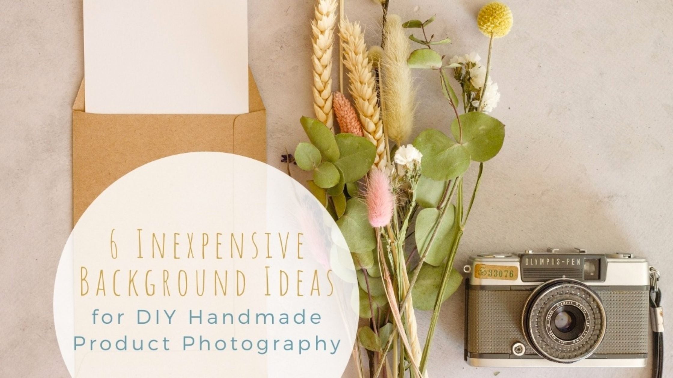 6 Inexpensive Background Ideas for DIY Handmade Product Photography