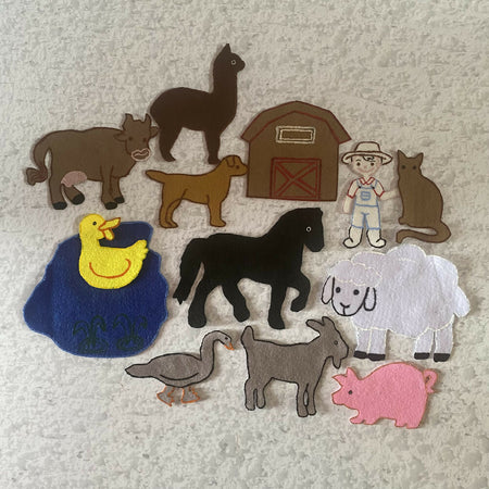 Farm Animals Felt Set