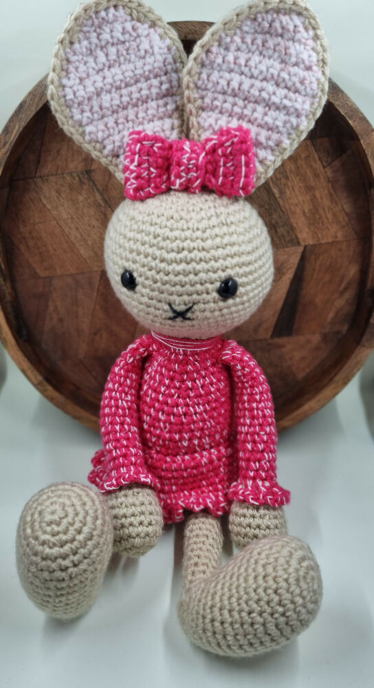 Bunny, Crochet Rabbit, huggy bunny plush toy, Crochet toy, baby gift, nursery decor, baby shower