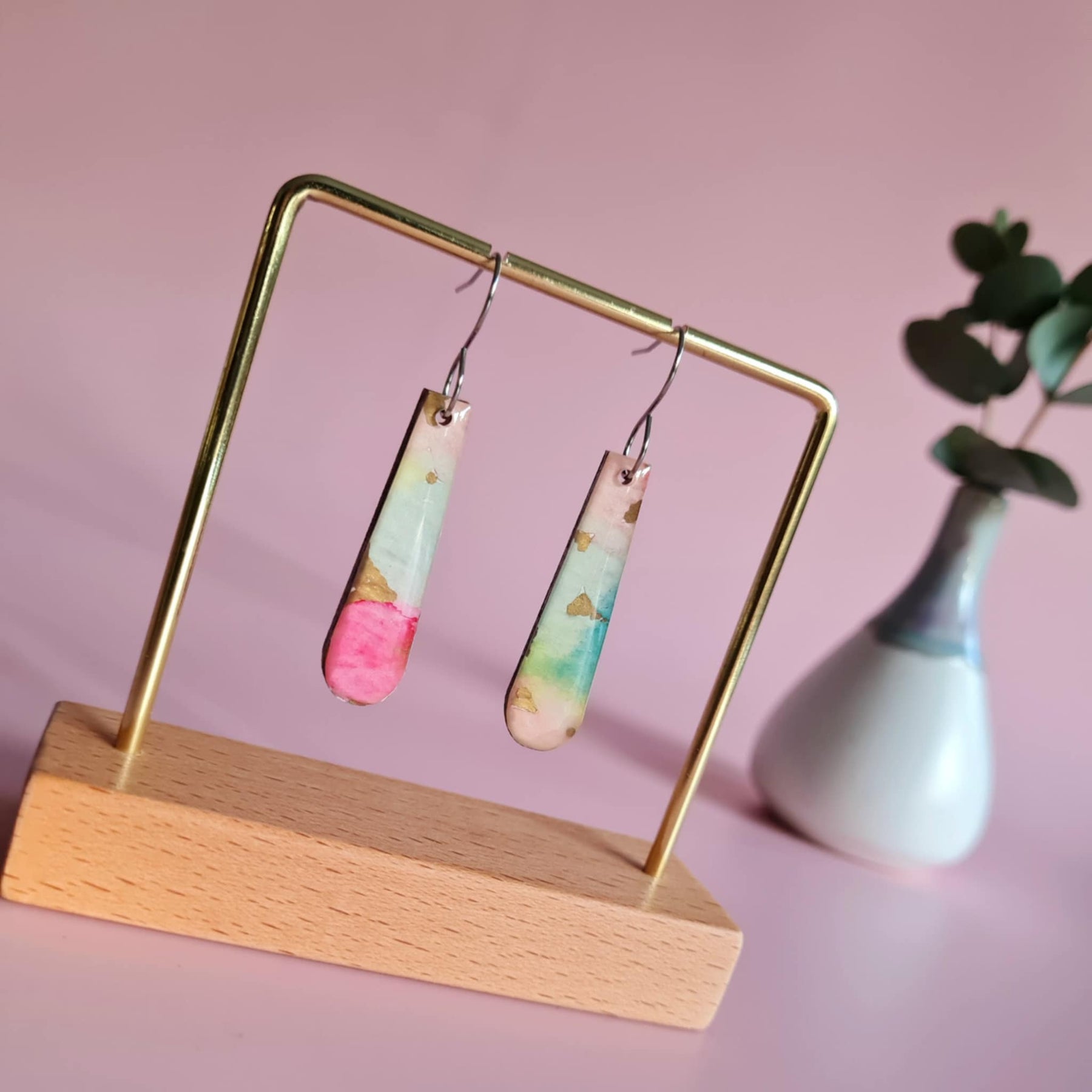 The Fiesta Collection | Resin art earrings | Part 1 | Large dangles