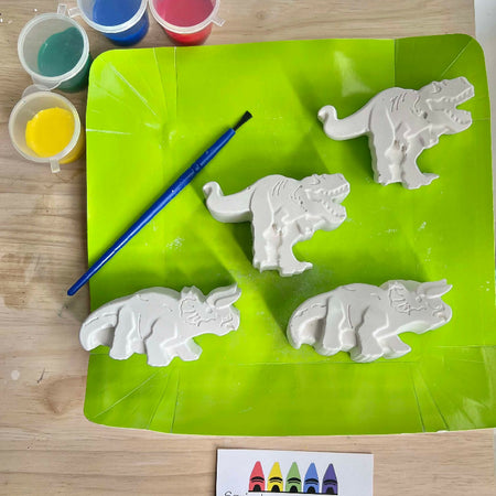 Dino Roar plaster painting packs