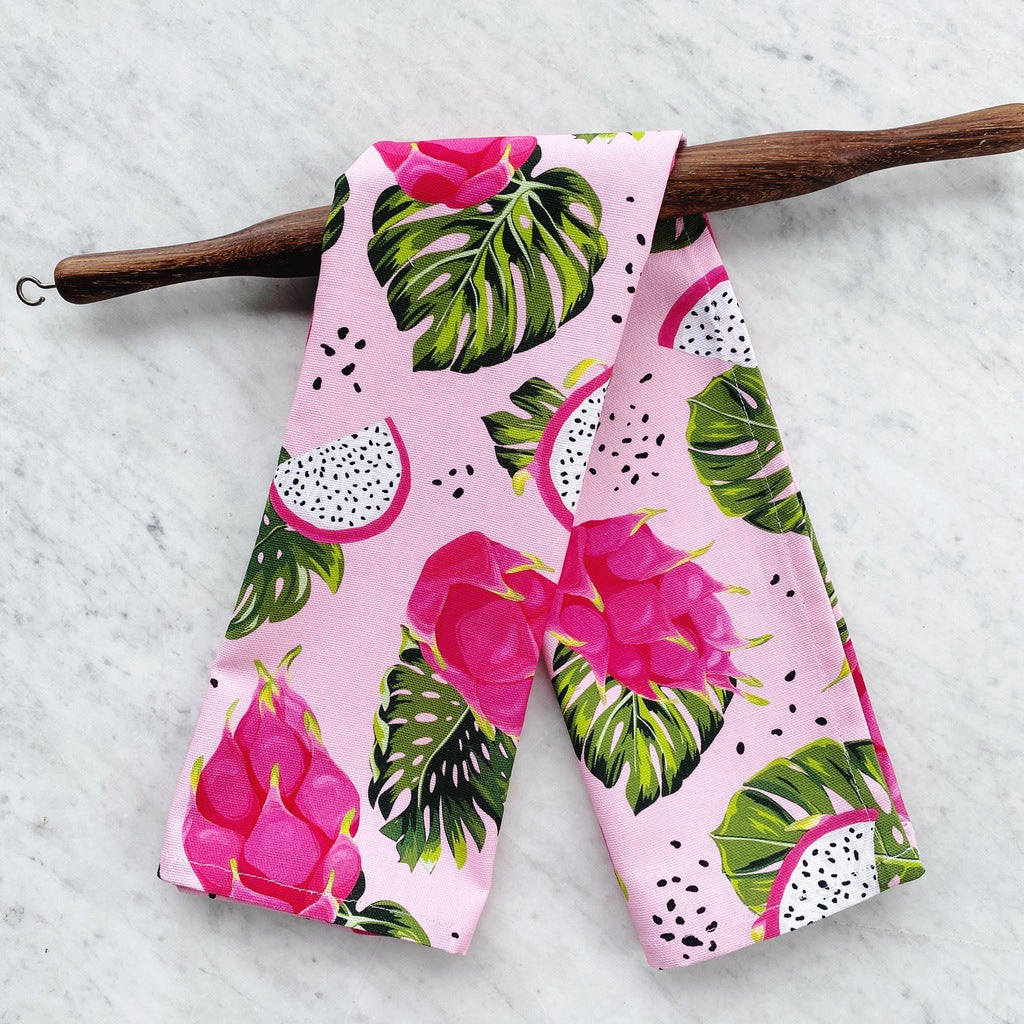 Dragon fruit tea towel.