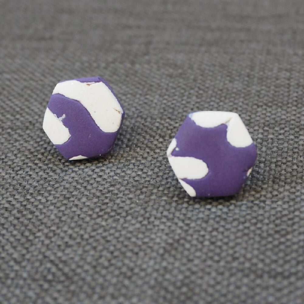 PercybyDesign_Snowflake_Hexagonal_Studs_polymer_clay