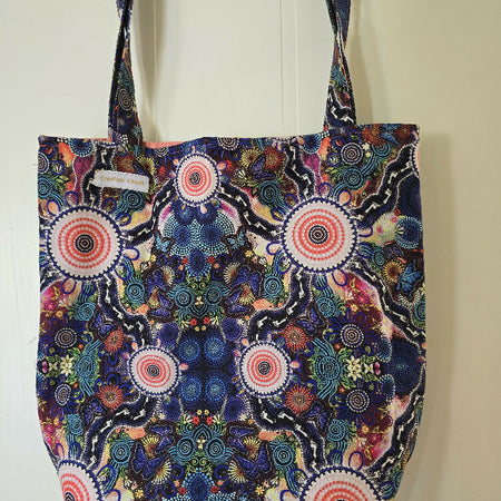 Handmade Indigenous Multi Coloured Design Tote Bag