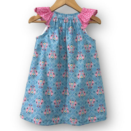 Blue Birdie Simple Aline Dress