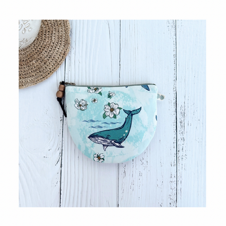Curved Coin Purse - Whale