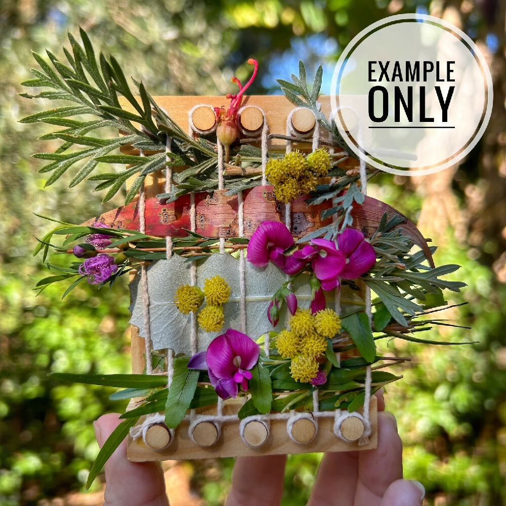 Mini Nature Weaving Kit, DIY nature craft for all ages