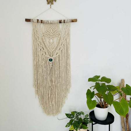 Lotus Flower Macrame Wallhanging