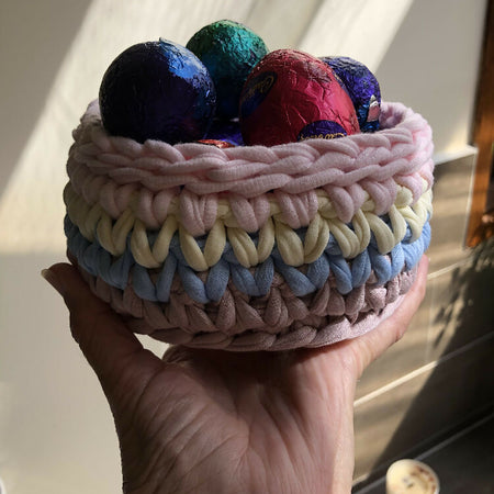 Crochet Easter Basket Small