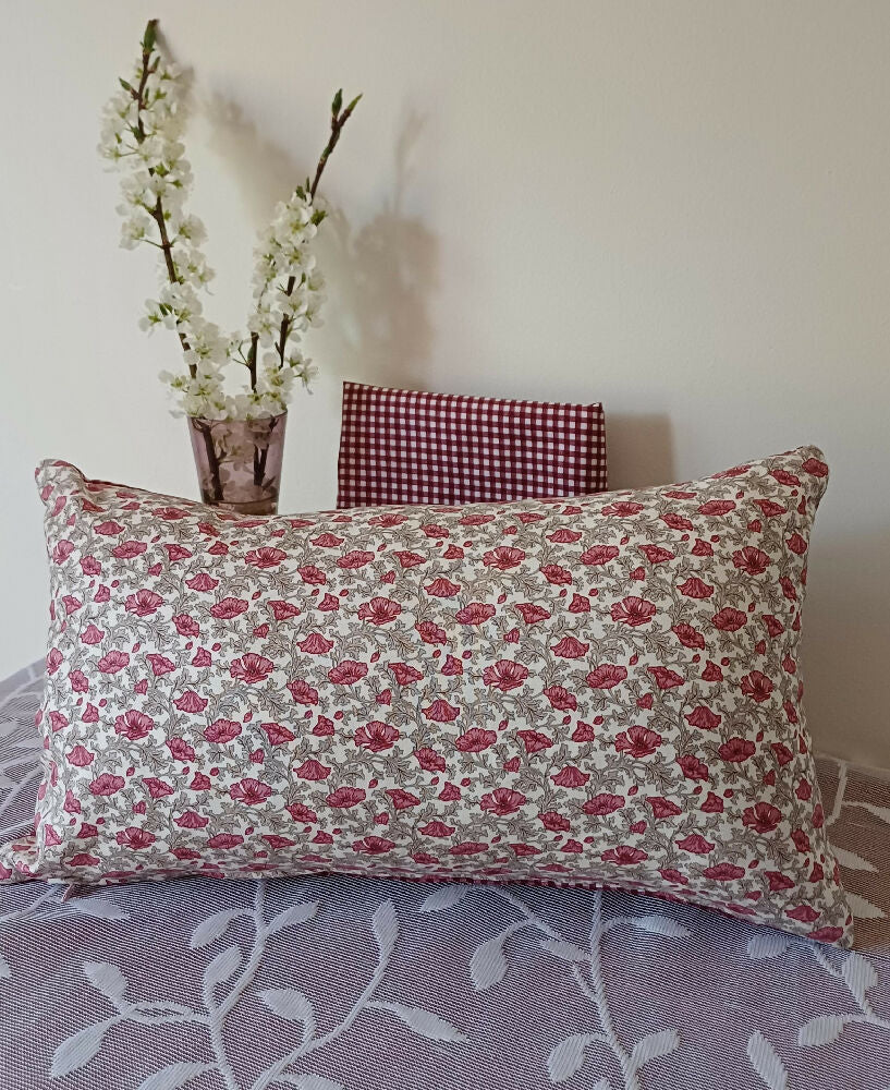 Liberty Lumbar Cushion Cover - Nina Poppy