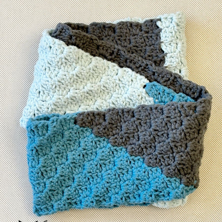 C2C Scrap Yarn Scarf Crochet Pattern