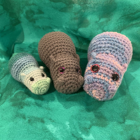 Crochet Hippo Toy