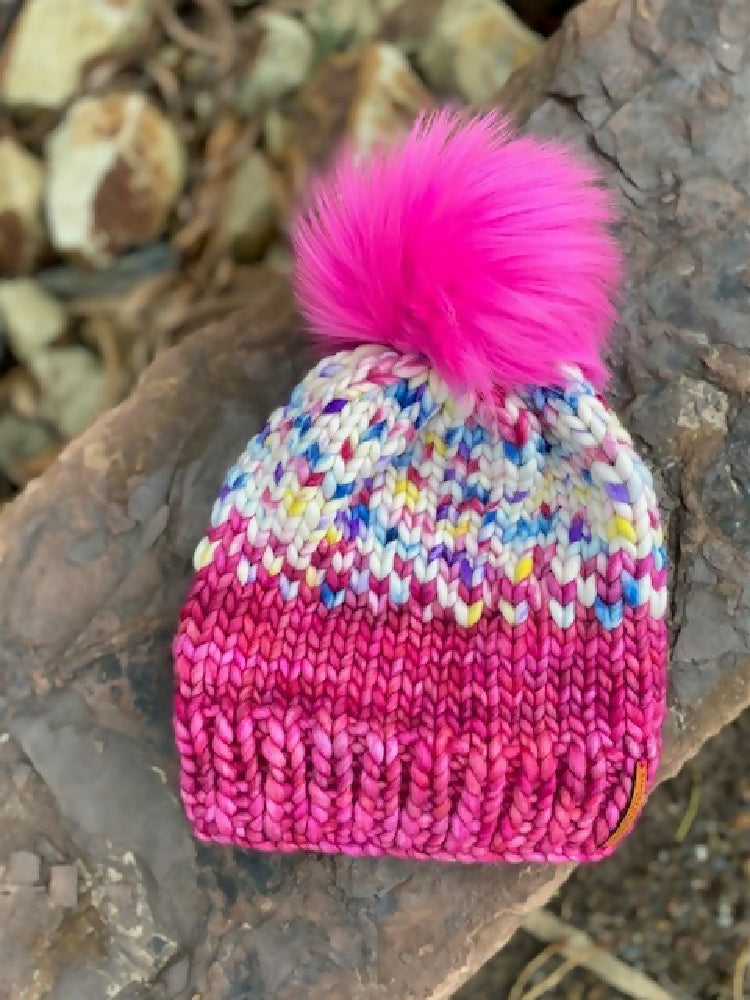 Black Rock Beanie - pinks