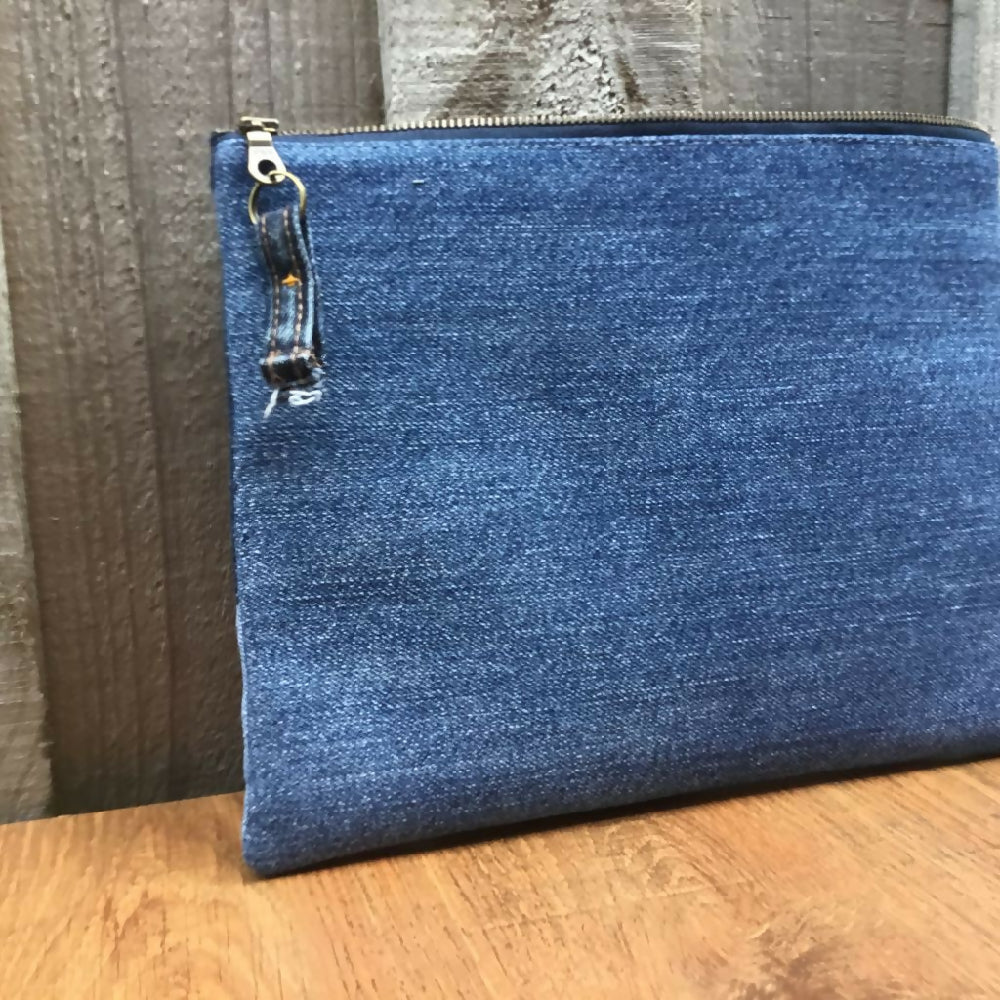 Upcycled Denim Pencil Case