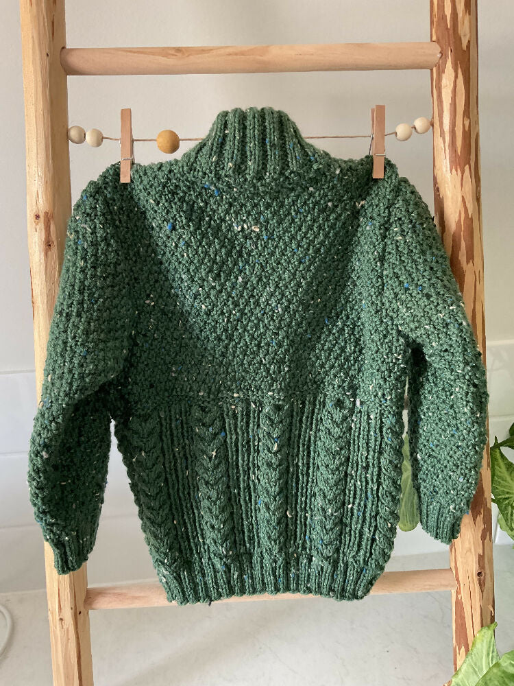 Jumper, Green, Size 2-3years